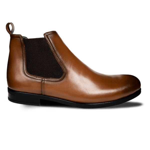 Deighton: Demi Bottes Homme - Cuir Cognac