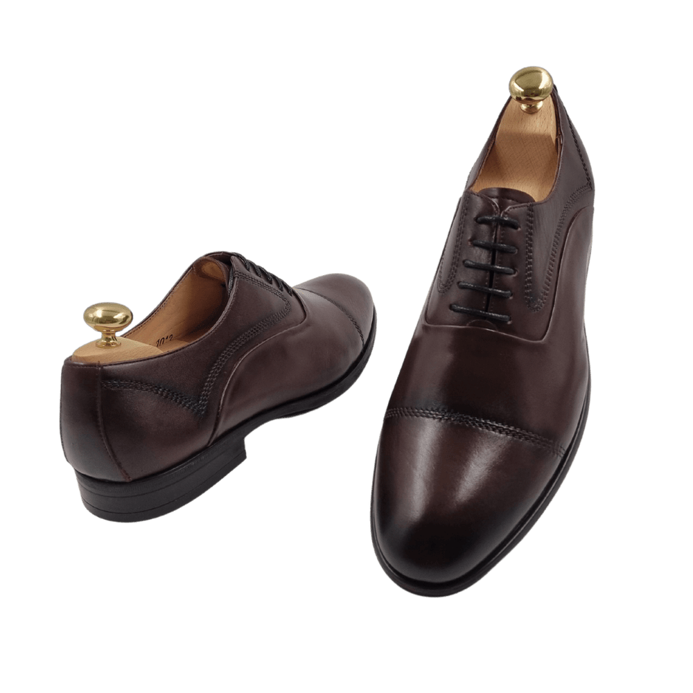 Digby: Derby Homme - Cuir Marron - Bleather Maroc