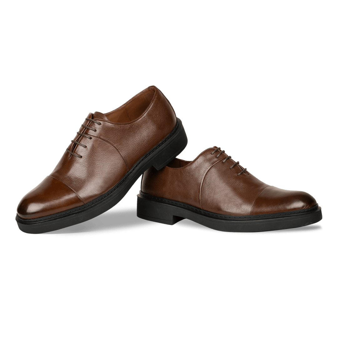 Edouard: Richelieu Homme - Cuir Marron - Bleather Maroc