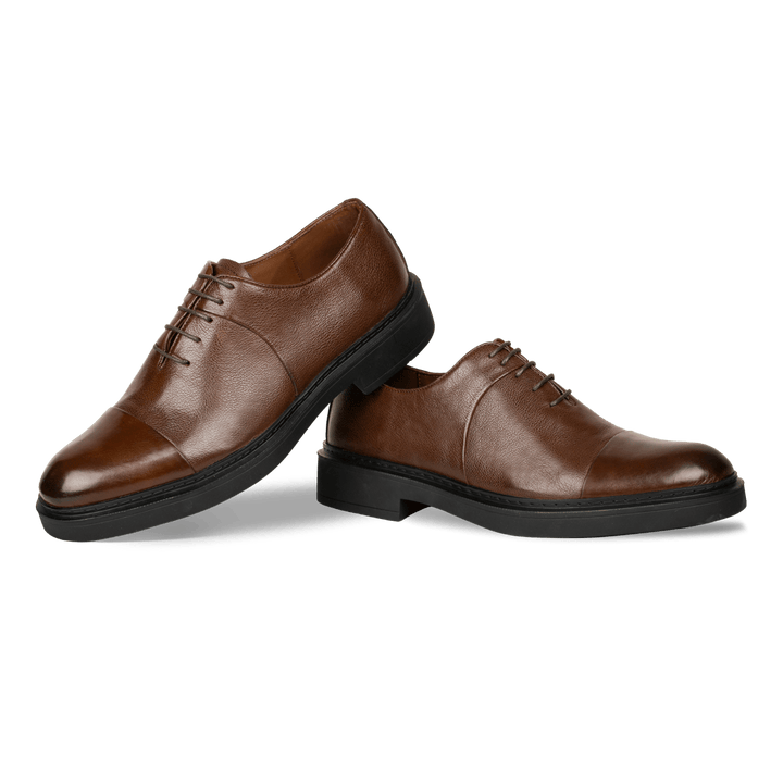 Edouard: Richelieu Homme - Cuir Marron - Bleather Maroc