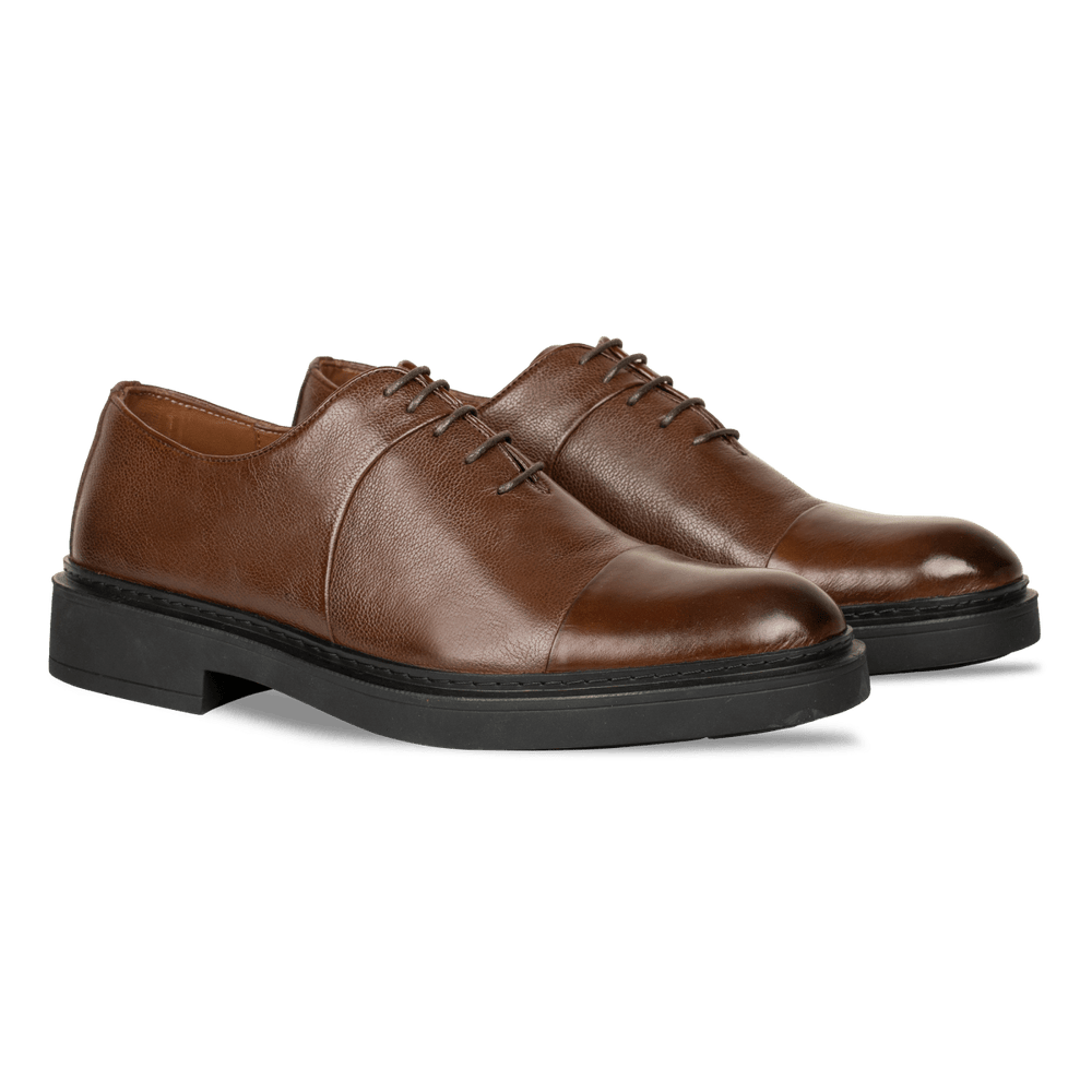 Edouard: Richelieu Homme - Cuir Marron - Bleather Maroc