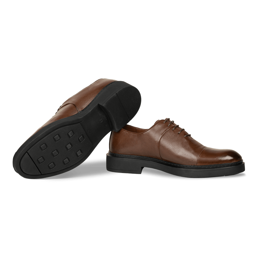 Edouard: Richelieu Homme - Cuir Marron - Bleather Maroc