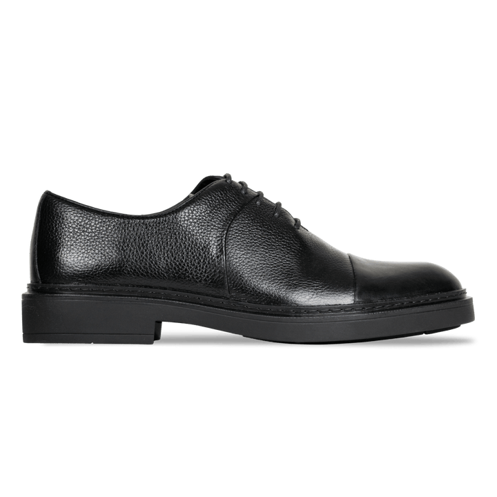 Edouard: Richelieu Homme - Cuir Noir - Bleather Maroc