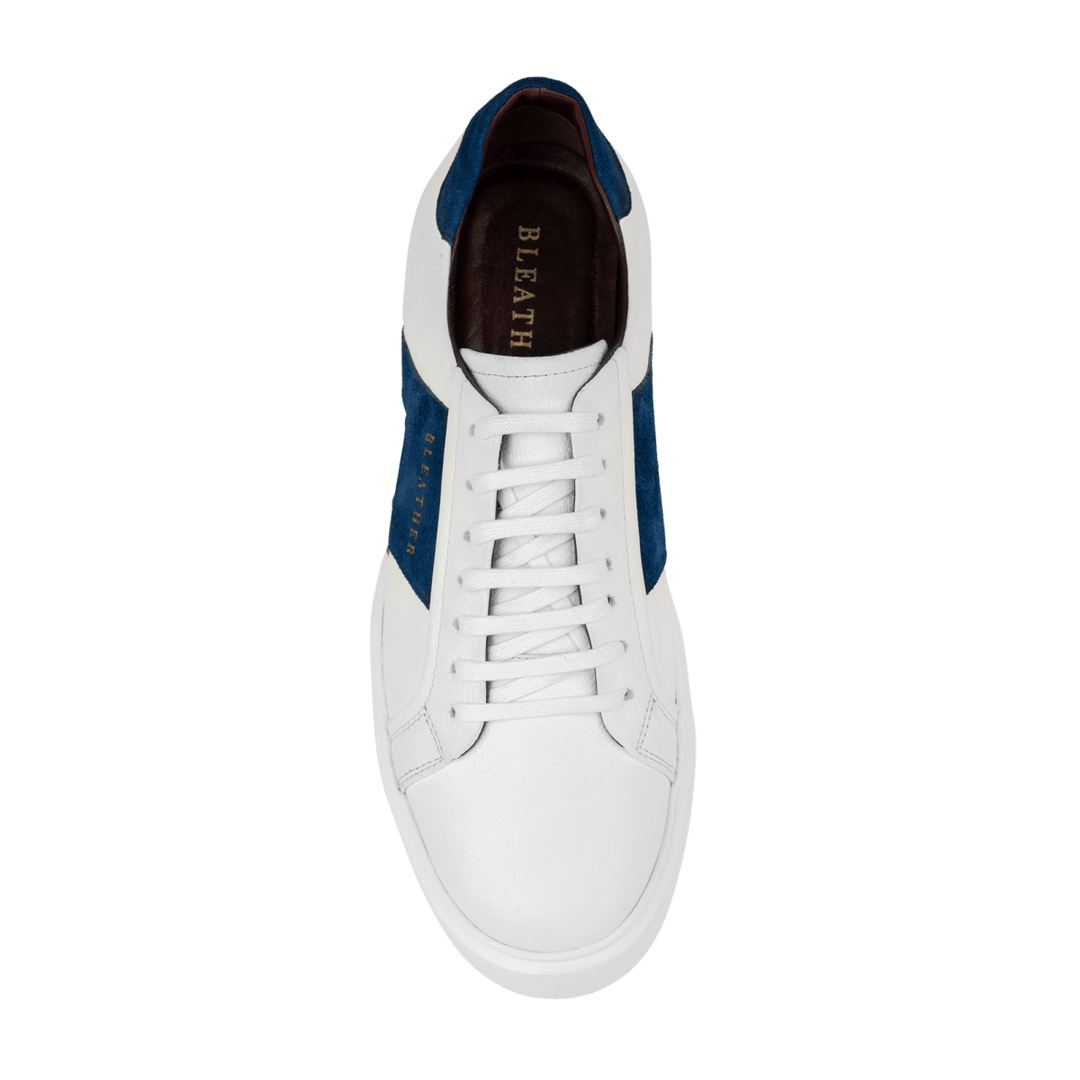 Egbert: Sneakers Homme - Cuir Blanc B' - Bleather Maroc