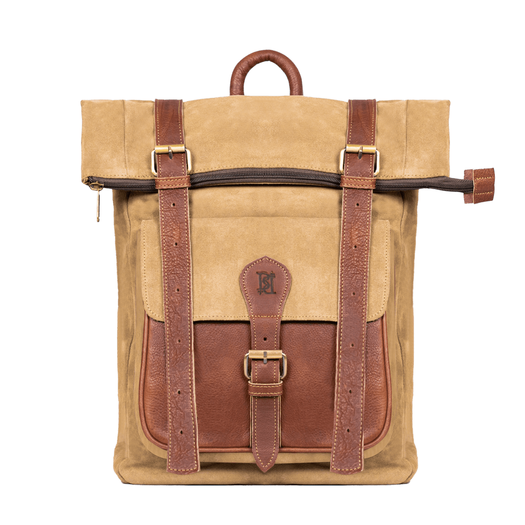 EliteExplorer: Sac à dos - Daim Beige - Bleather Maroc