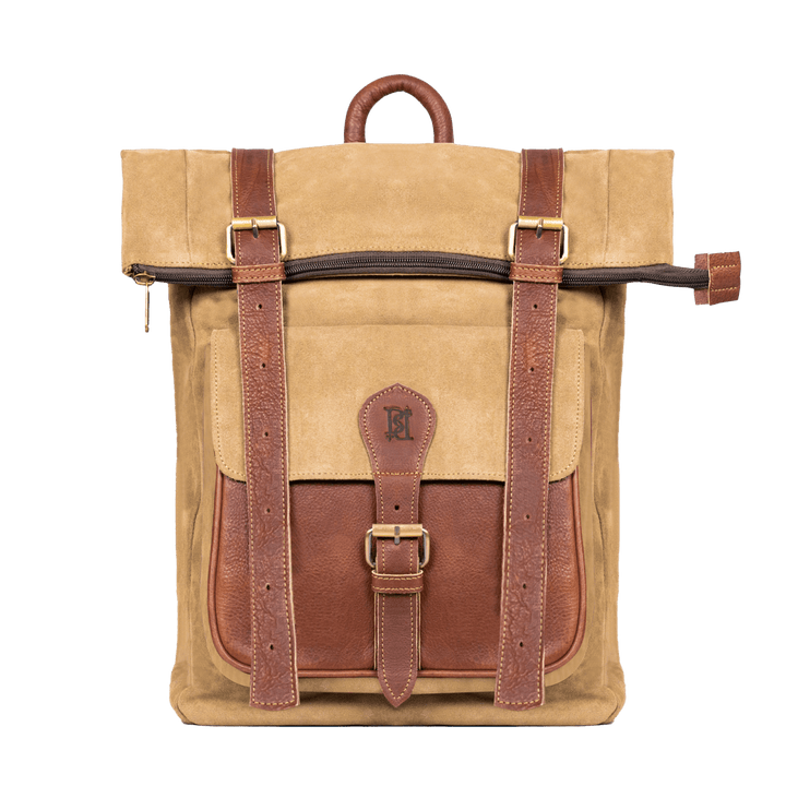 EliteExplorer: Sac à dos - Daim Beige - Bleather Maroc