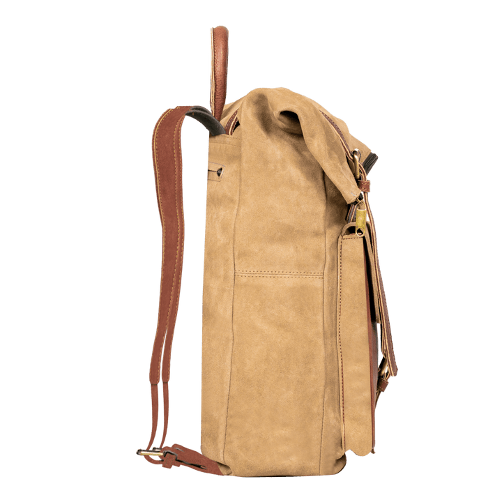 EliteExplorer: Sac à dos - Daim Beige - Bleather Maroc