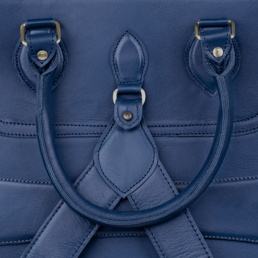 Fezexplore: Sac à dos - Cuir Bleu - Bleather Maroc