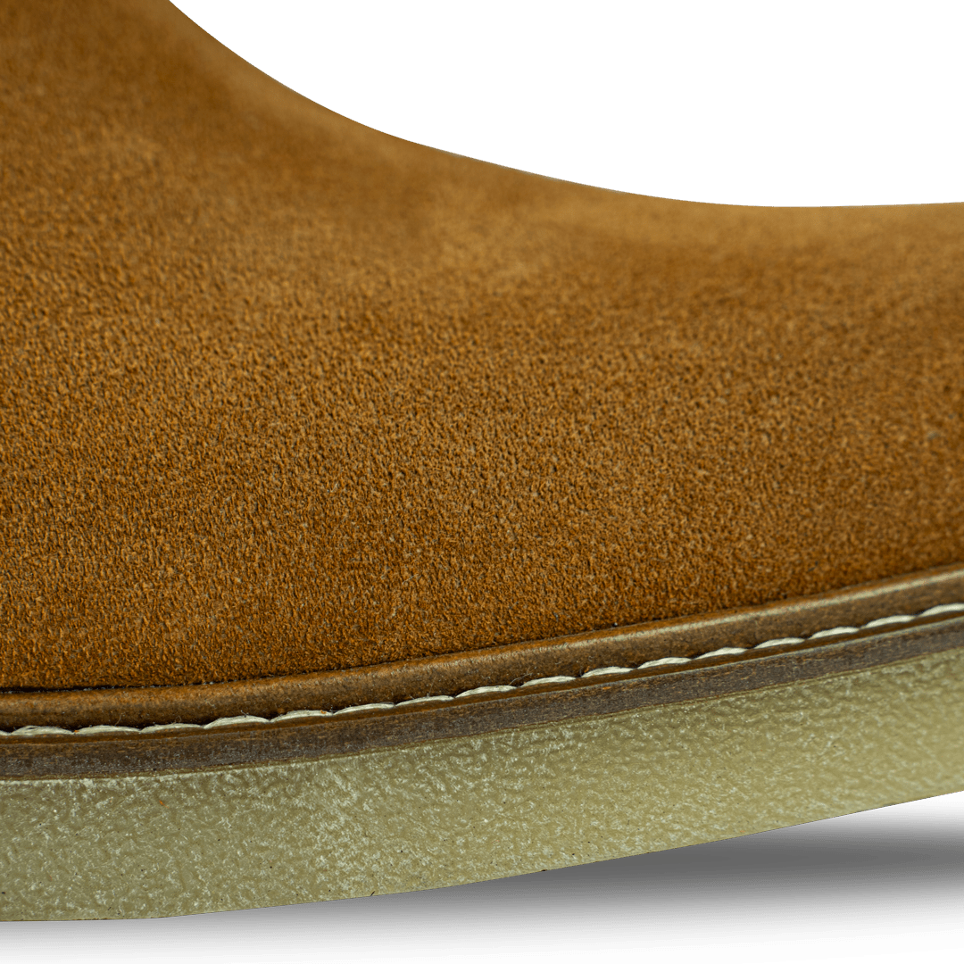 Foxton: Chelsea Boots Homme - Daim Cognac - Bleather Maroc