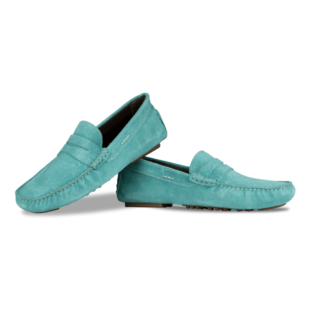 Gary: Mocassin Homme - Daim Tiffany - Bleather Maroc