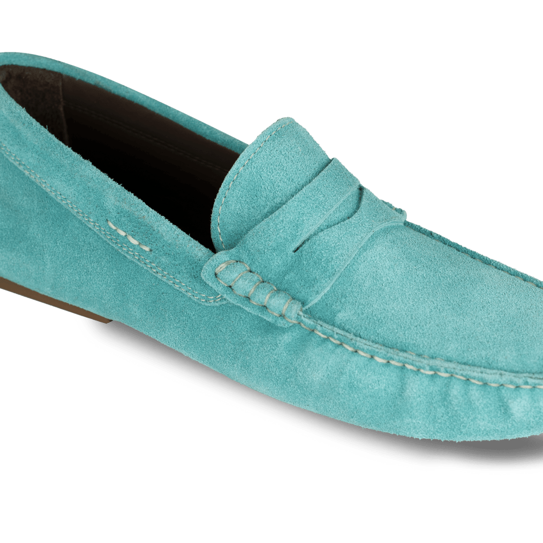 Gary: Mocassin Homme - Daim Tiffany - Bleather Maroc