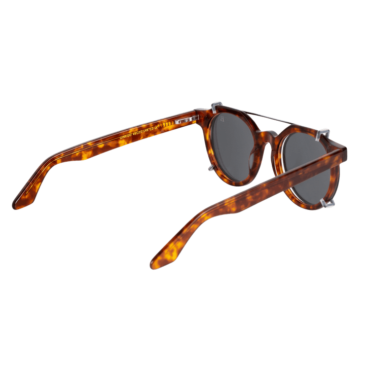 Ginkgo: Lunettes à clips de luxe Marron tortoise - Bleather Maroc