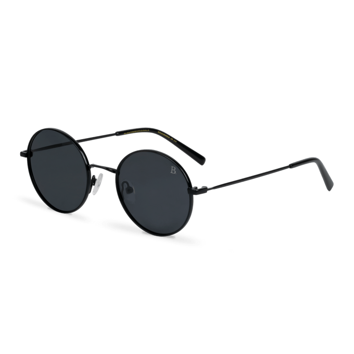 Globe S': Lunettes de soleil de luxe Noir - Bleather Maroc