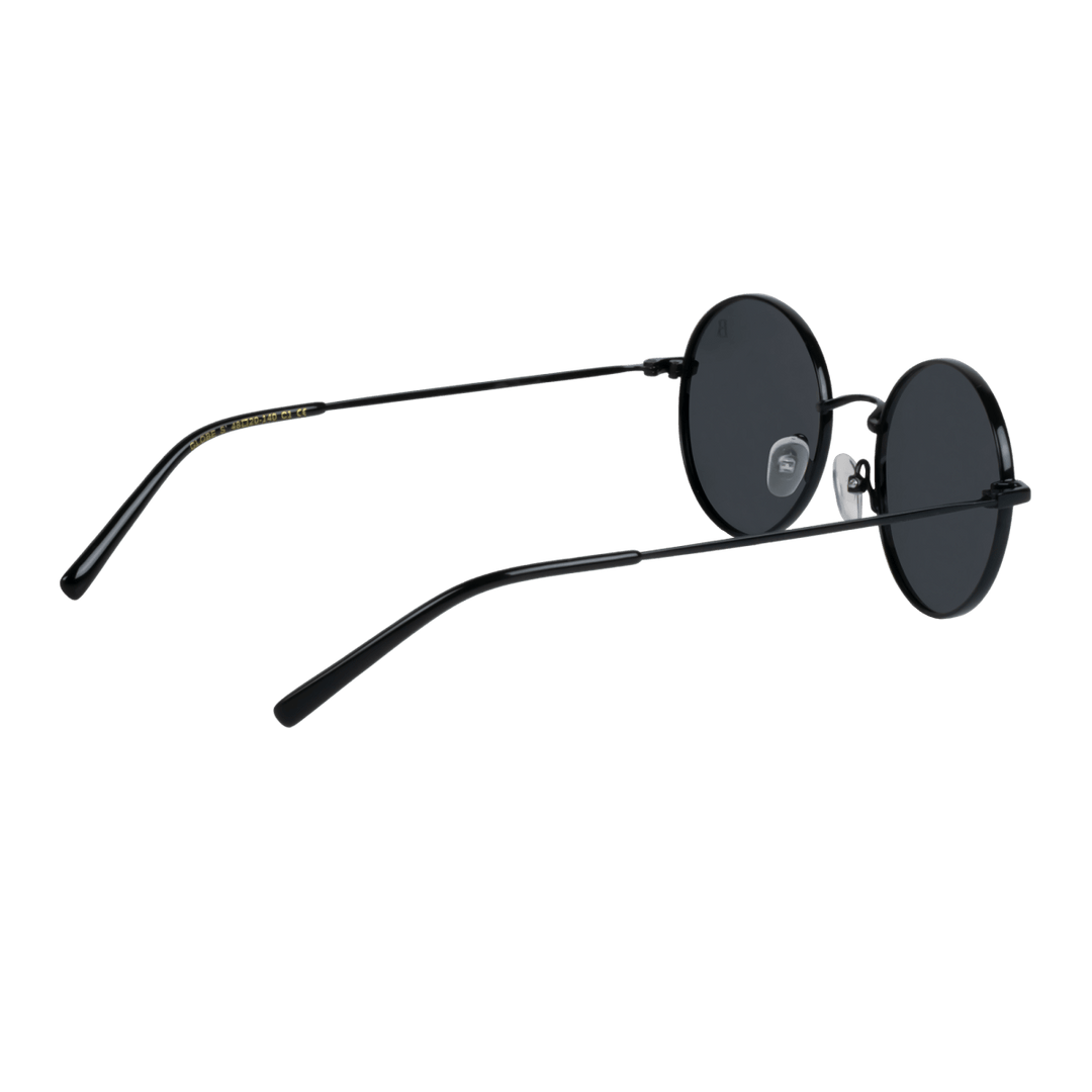 Globe S': Lunettes de soleil de luxe Noir - Bleather Maroc