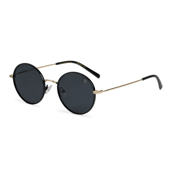 Globe S': Lunettes de soleil de luxe Noir Gold