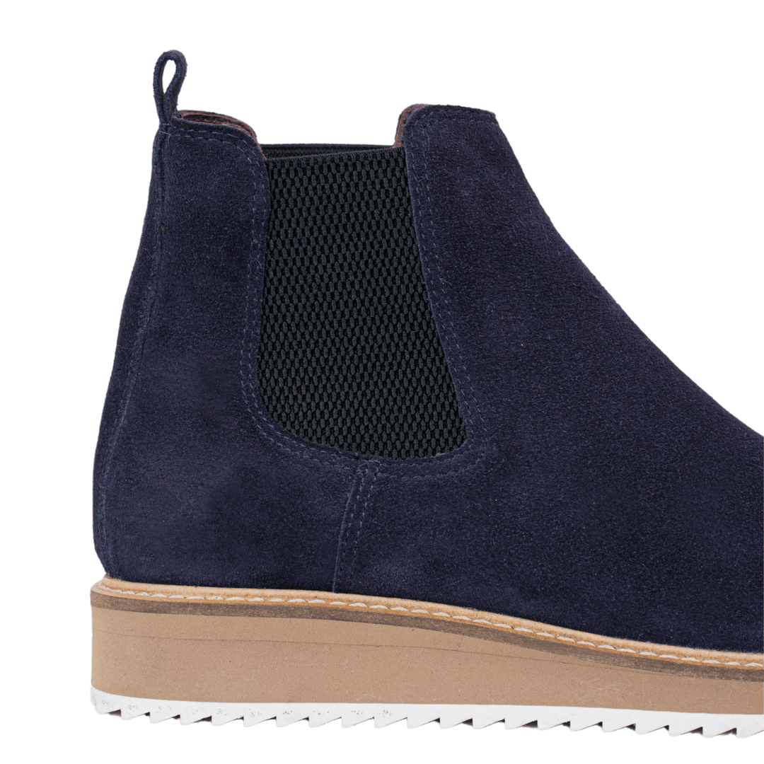 Greece: Chelsea Boots Homme - Daim Bleu - Bleather Maroc