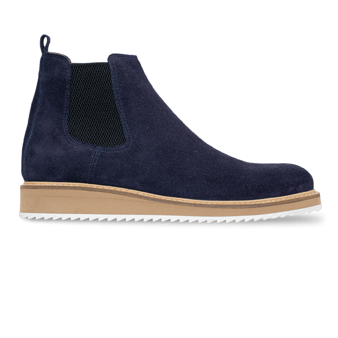 Greece: Chelsea Boots Homme - Daim Bleu - Bleather Maroc