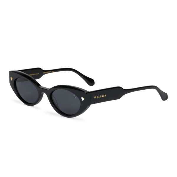 Heart: Lunettes de soleil de luxe Noir