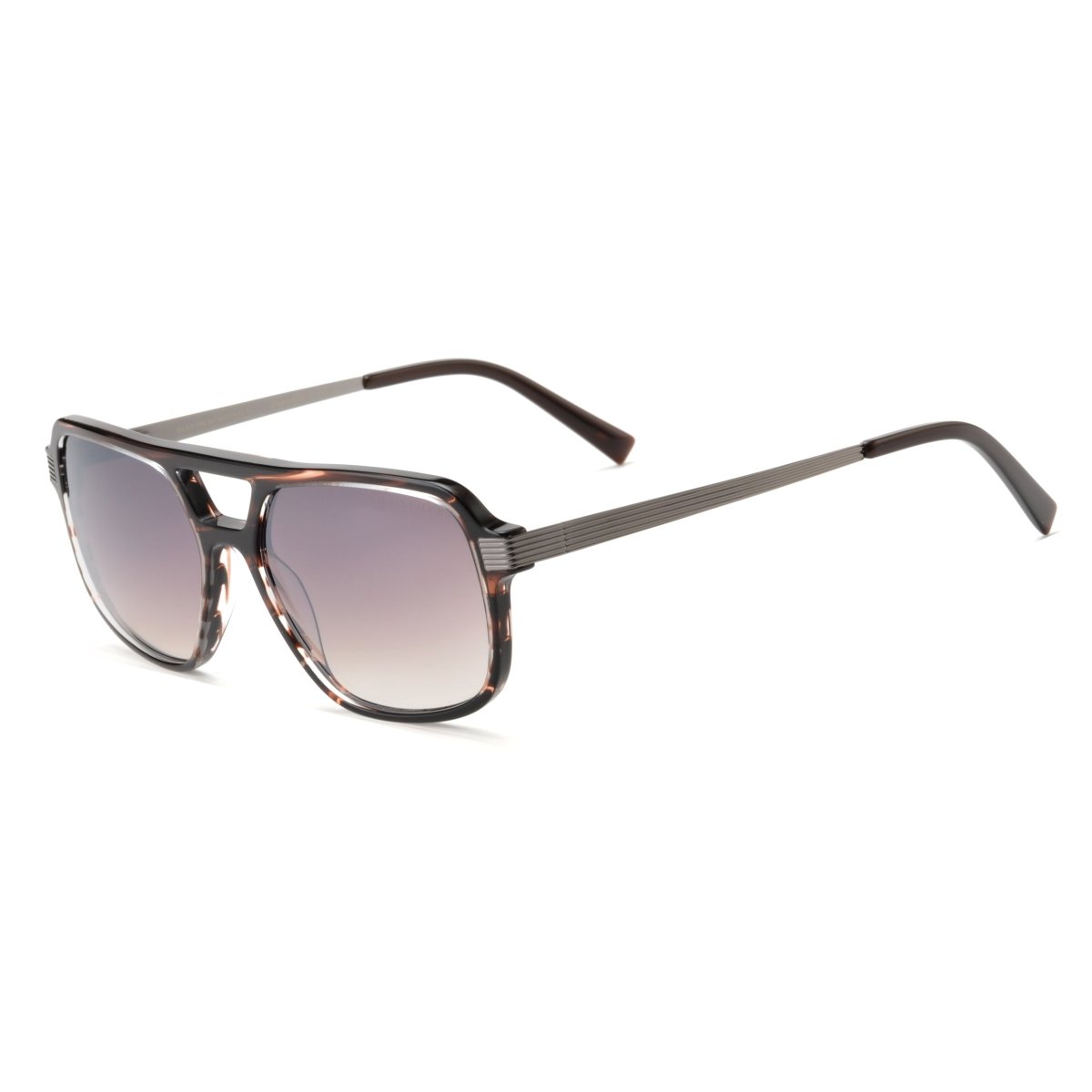 Lunettes de soleil degrade marron best sale