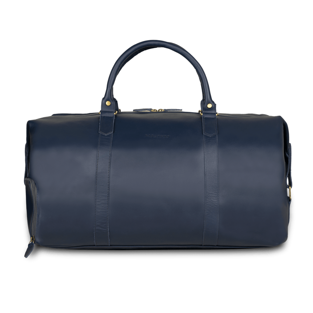 Imperial Essence: Sac de Voyage - Cuir Bleu - Bleather Maroc