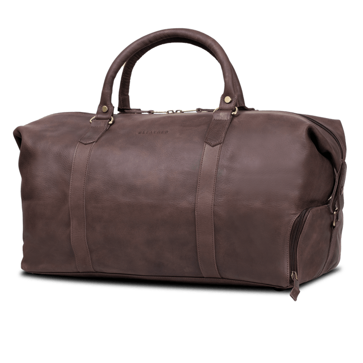 Imperial Essence: Sac de Voyage - Cuir Marron - Bleather Maroc