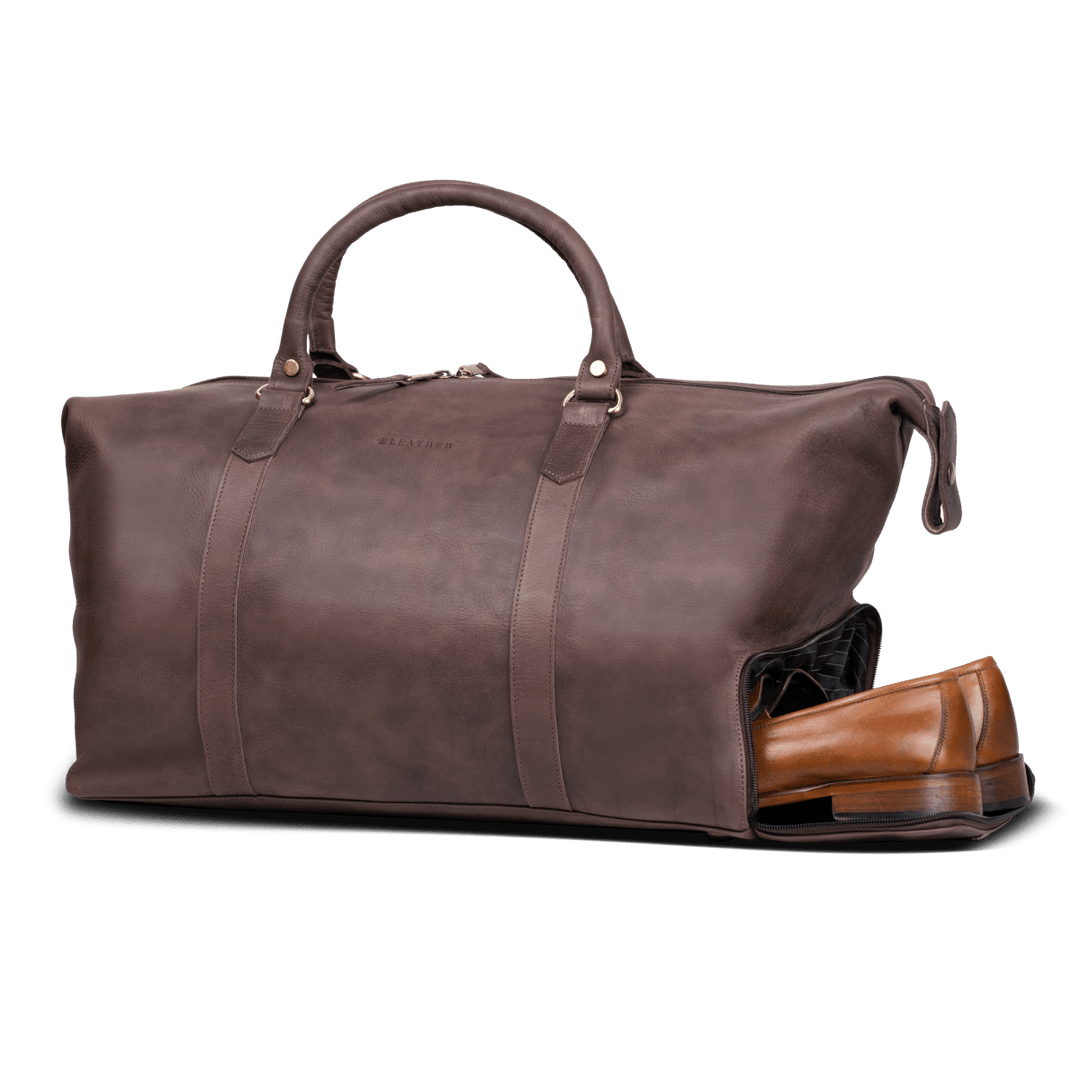 Imperial Essence: Sac de Voyage - Cuir Marron - Bleather Maroc