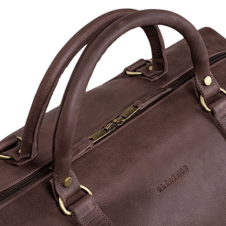 Imperial Essence: Sac de Voyage - Cuir Marron - Bleather Maroc