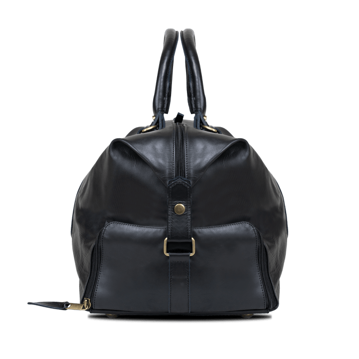 Imperial Essence: Sac de Voyage - Cuir Noir - Bleather Maroc