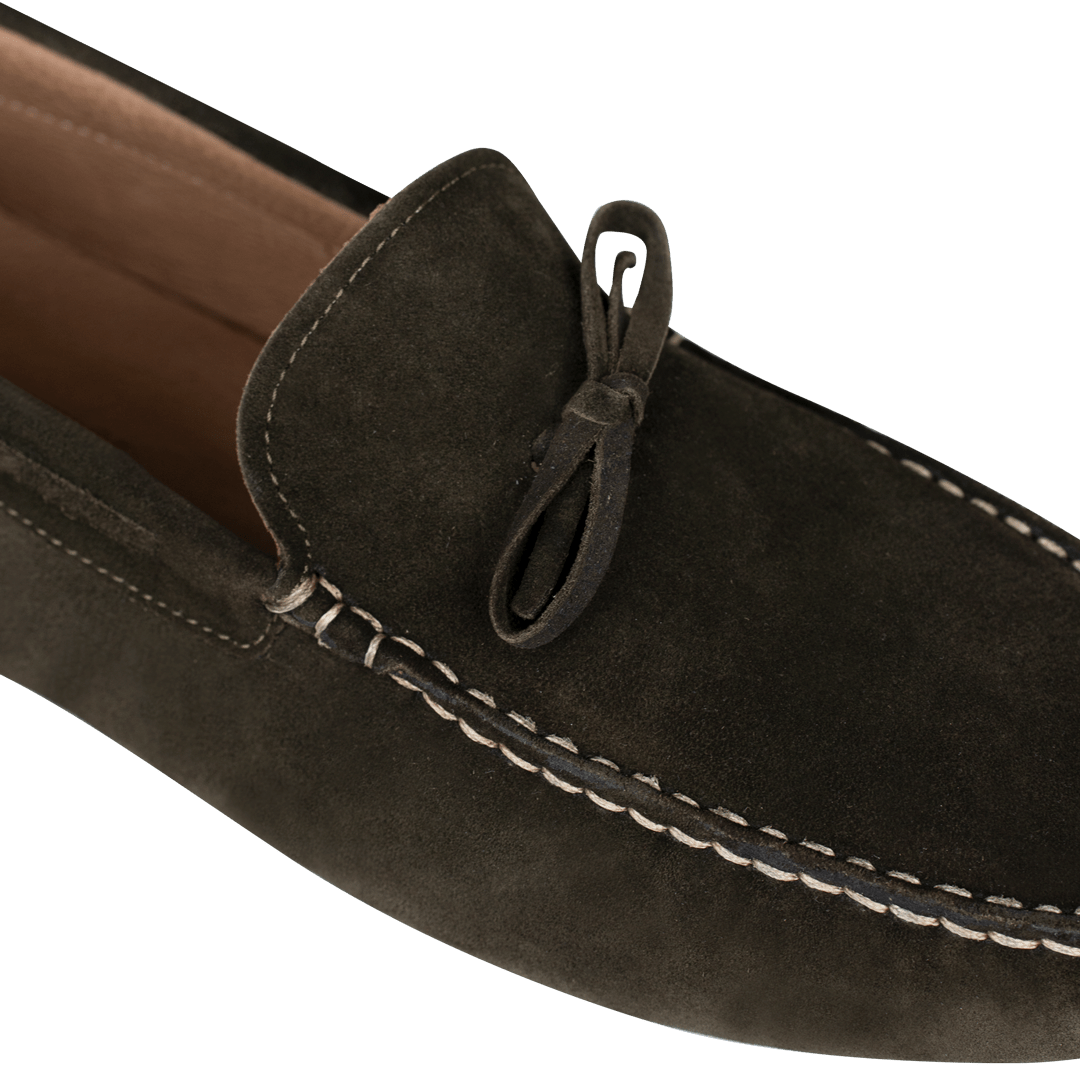 Jacob: Mocassin Homme - Daim Vert - Bleather Maroc