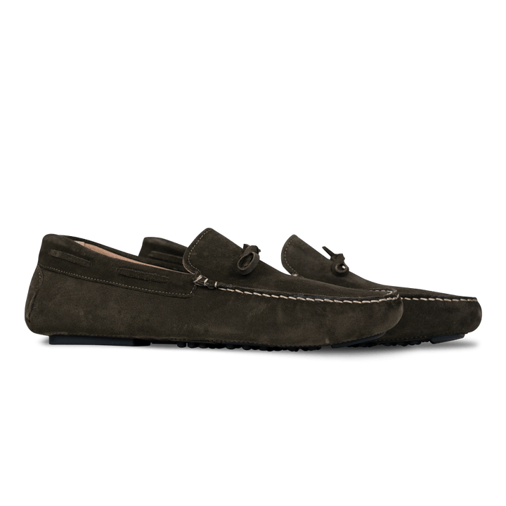 Jacob: Mocassin Homme - Daim Vert - Bleather Maroc