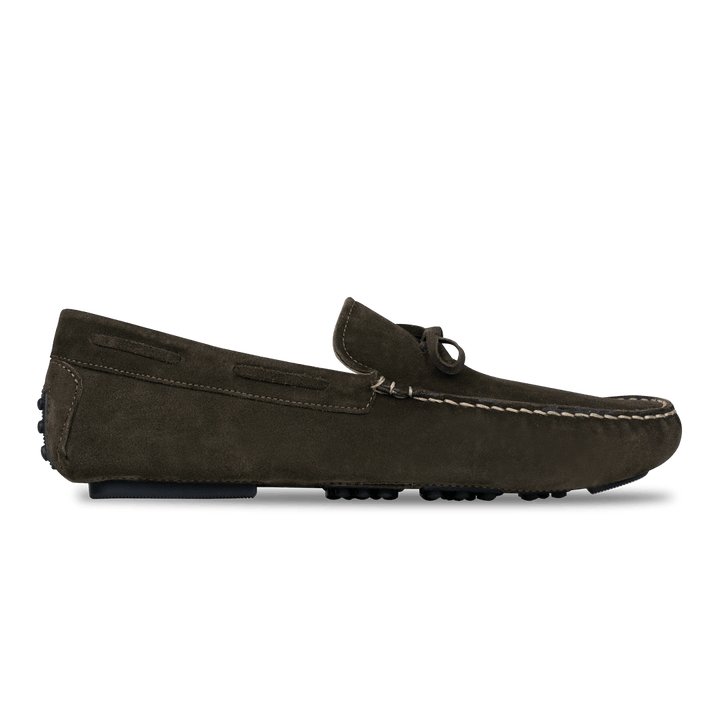 Jacob: Mocassin Homme - Daim Vert - Bleather Maroc