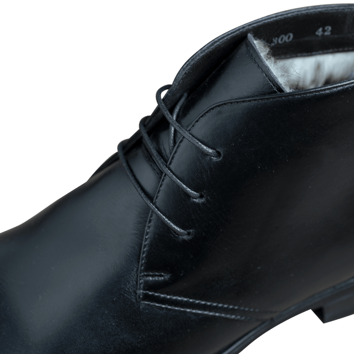 Kendal: Demi Bottes Homme - Caoutchouc Noir - Bleather Maroc