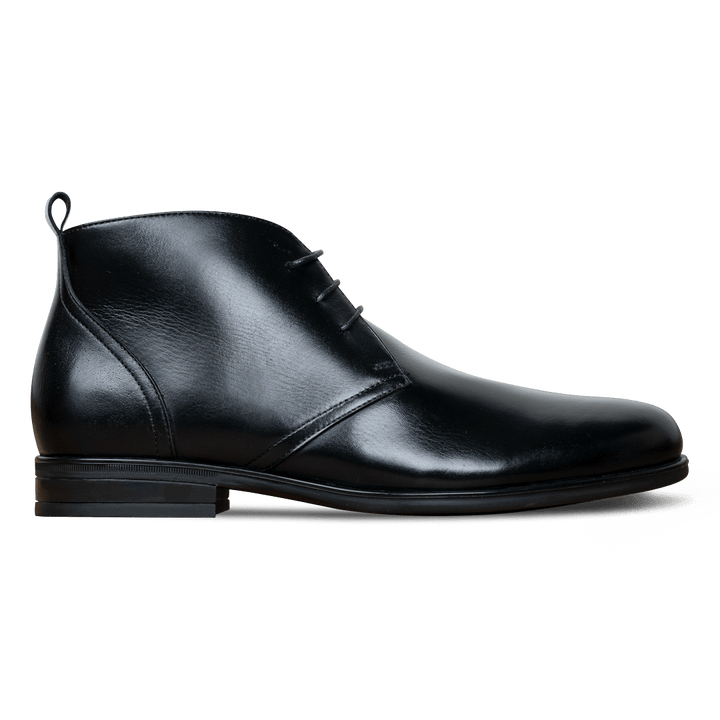 Kendal: Demi Bottes Homme - Caoutchouc Noir - Bleather Maroc