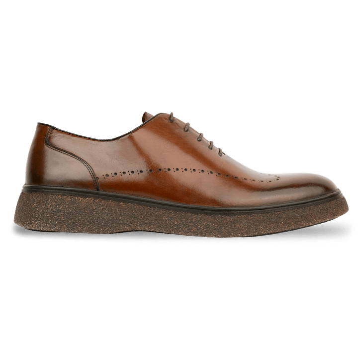 Kostner: Richelieu Homme - Cuir Cognac - Bleather Maroc