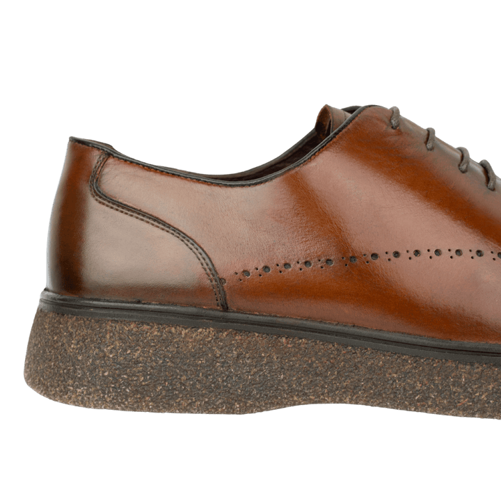 Kostner: Richelieu Homme - Cuir Cognac - Bleather Maroc