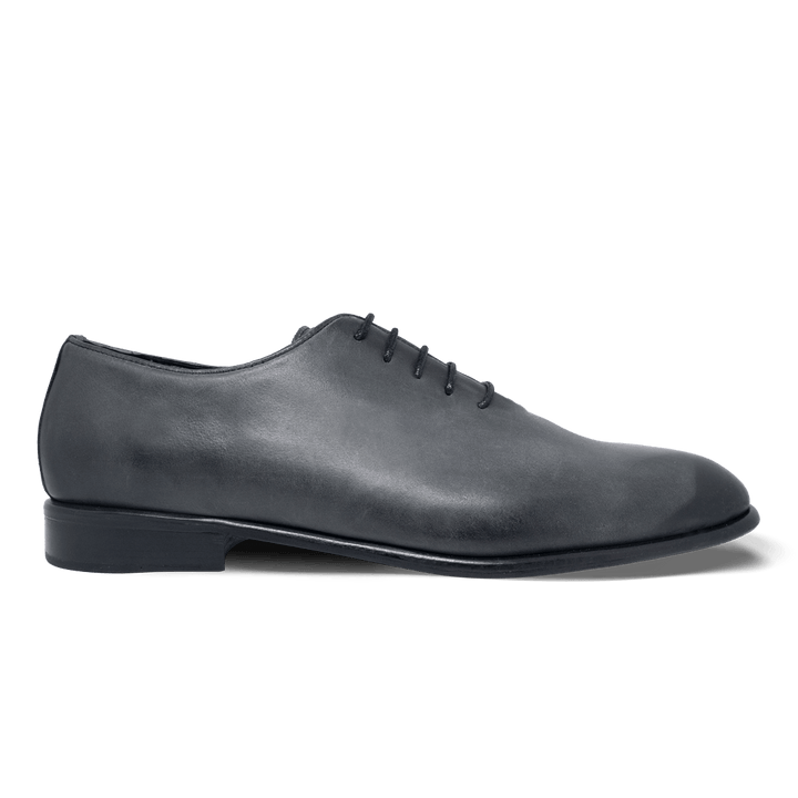 Landon: Richelieu Homme - Cuir Gris - Bleather Maroc