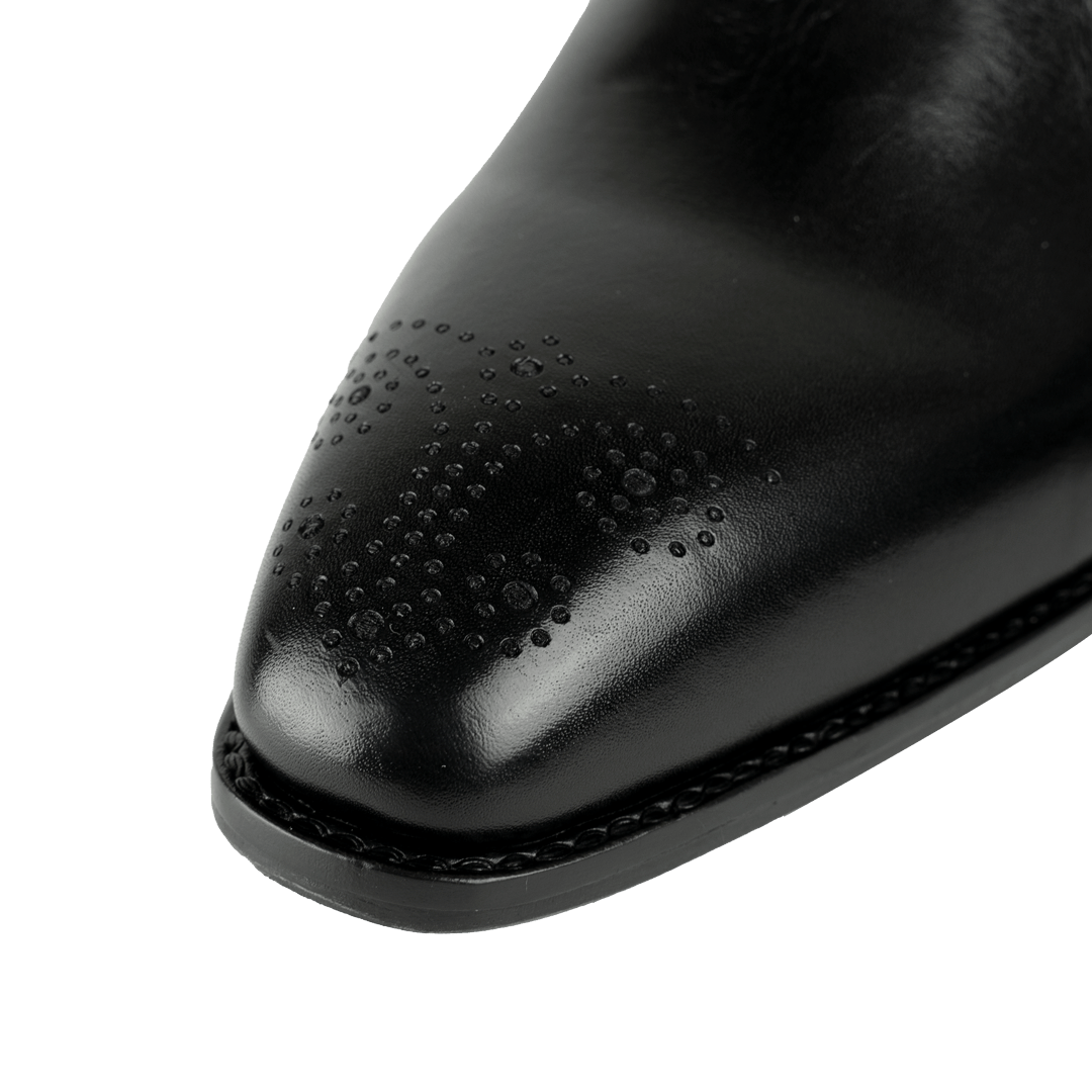 Lanner: Richelieu Homme - Cuir Noir - Bleather Maroc