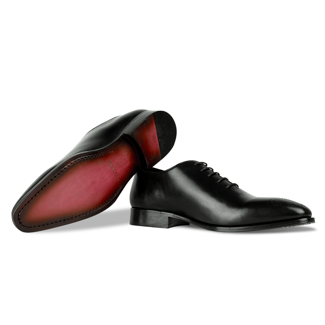 Lanner: Richelieu Homme - Cuir Noir - Bleather Maroc