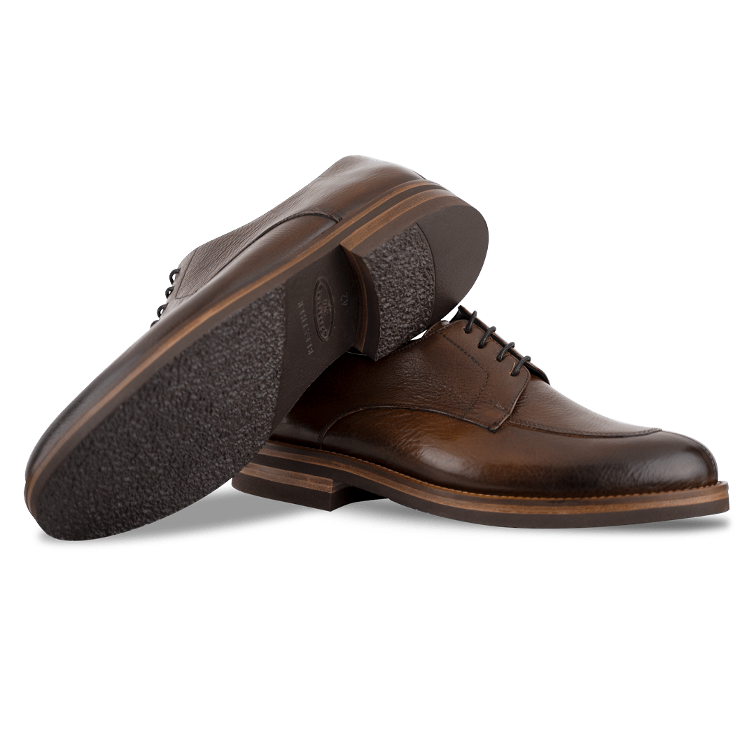 Lodge: Derby Homme - Cuir Marron - Bleather Maroc