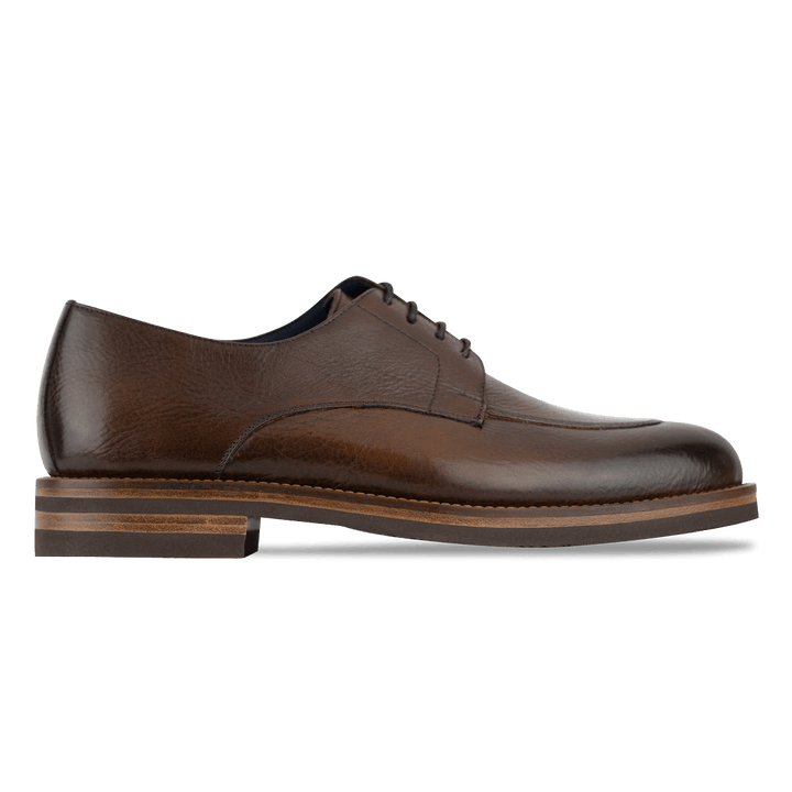 Lodge: Derby Homme - Cuir Marron - Bleather Maroc