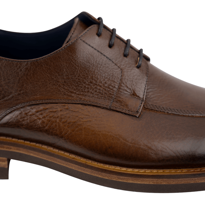 Lodge: Derby Homme - Cuir Marron - Bleather Maroc