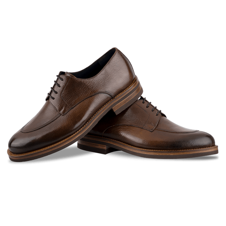 Lodge: Derby Homme - Cuir Marron - Bleather Maroc