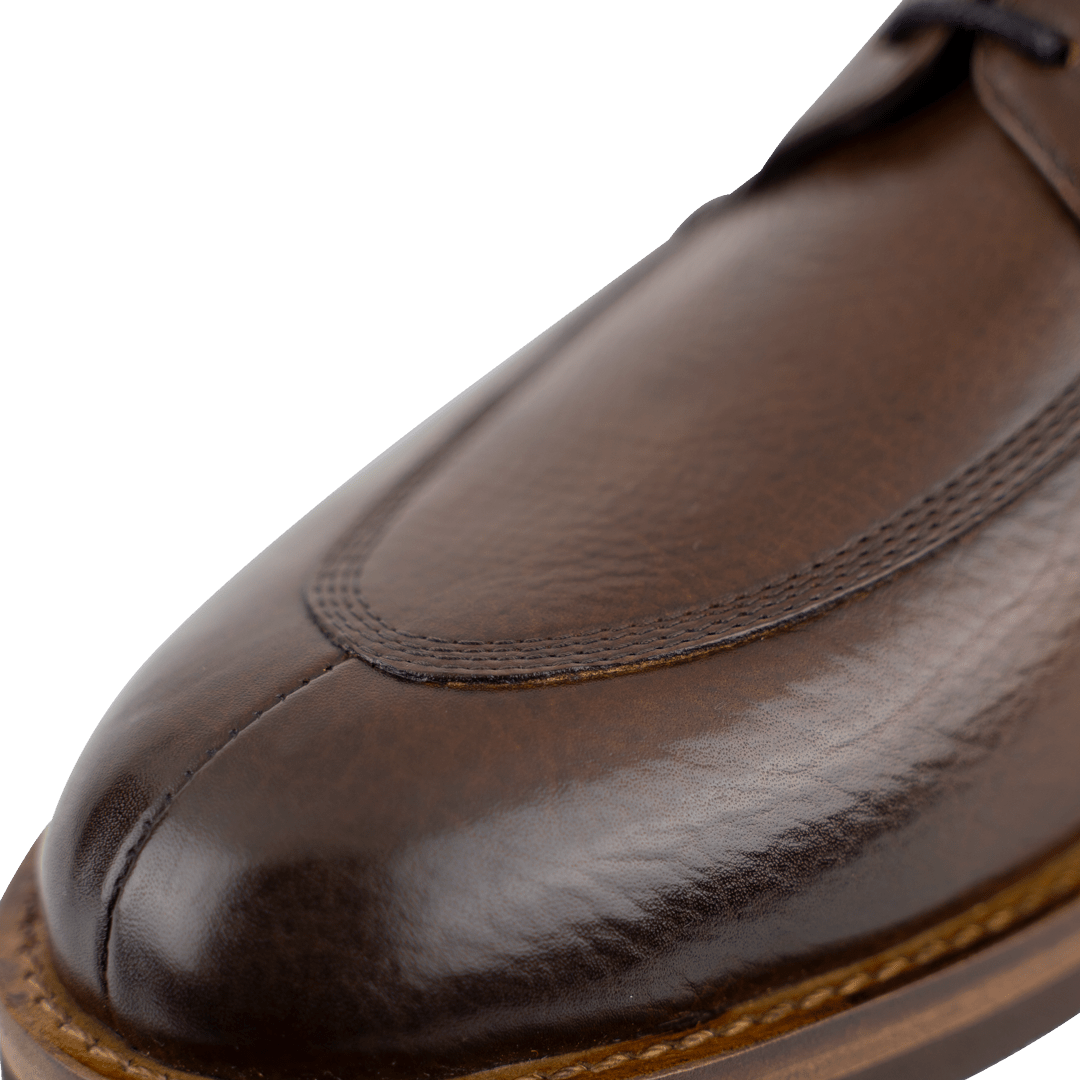 Lodge: Derby Homme - Cuir Marron - Bleather Maroc