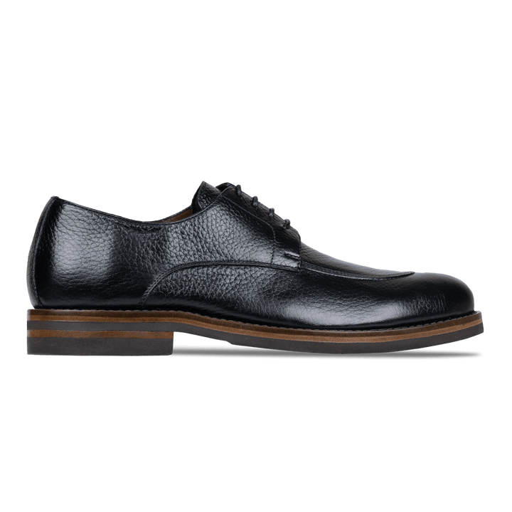 Lodge: Derby Homme - Cuir Noir - Bleather Maroc