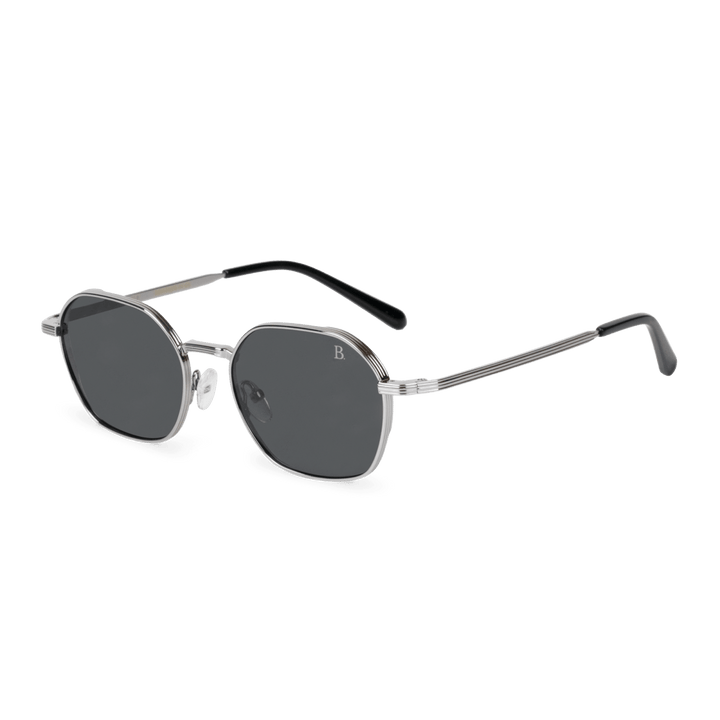 Luminal S': Lunettes de soleil de luxe Silver - Bleather Maroc