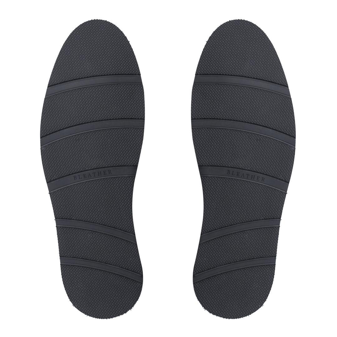 Molow: Mocassin Homme - Cuir Noir - Bleather Maroc