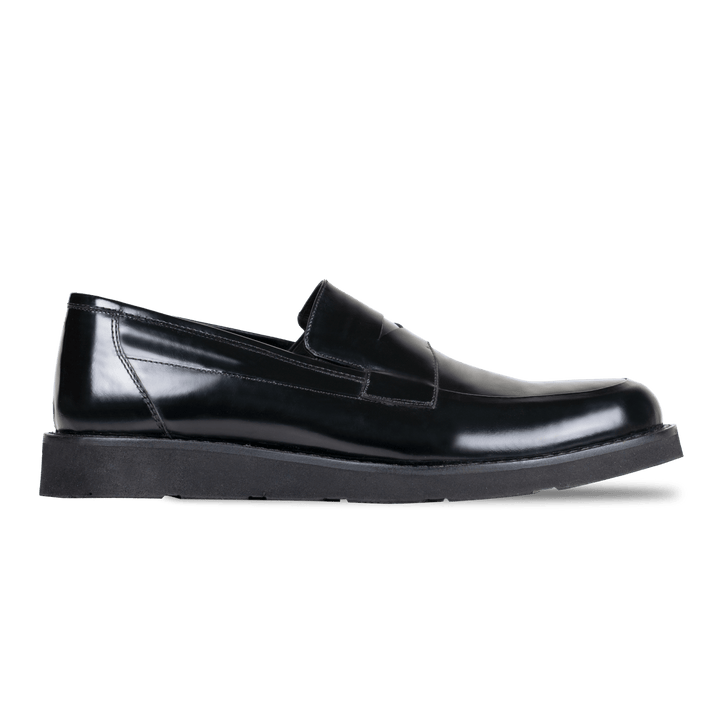 Molow: Mocassin Homme - Cuir Noir - Bleather Maroc