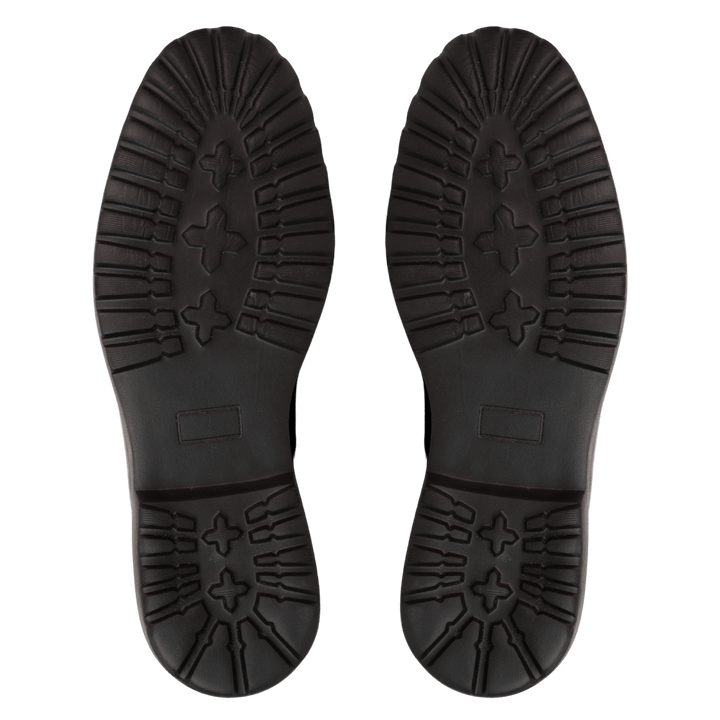 Monarch: Derby Homme - Cuir Noir - Bleather Maroc