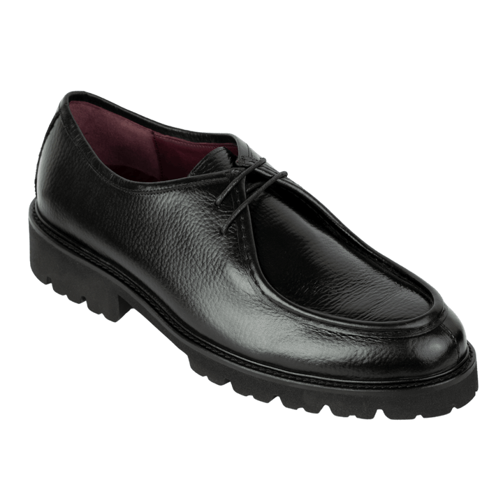 Noble: Derby Homme - Cuir Noir - Bleather Maroc