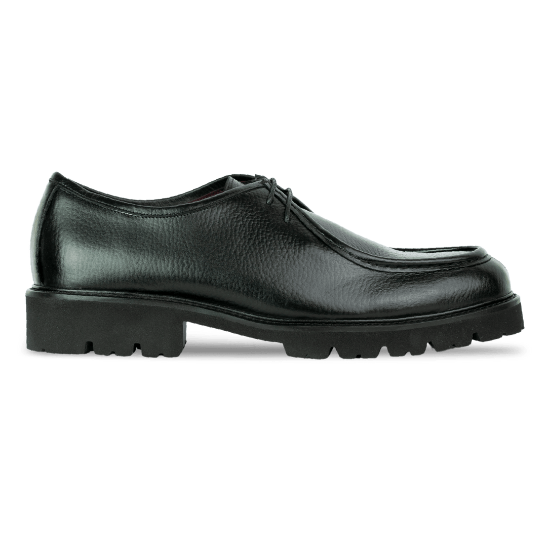 Noble: Derby Homme - Cuir Noir - Bleather Maroc